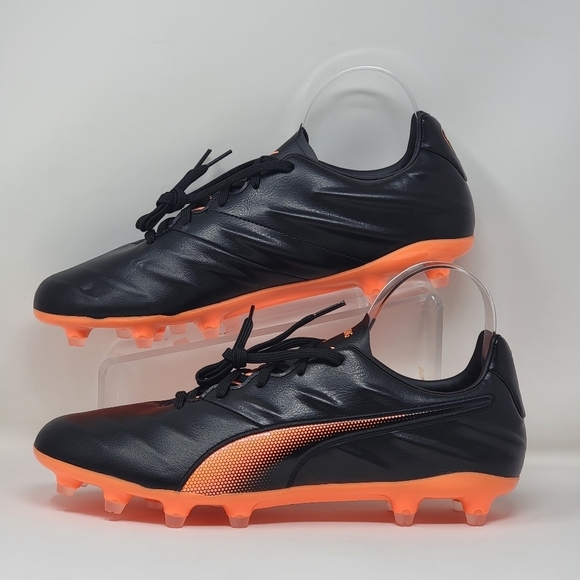 Puma King Pro 21 FG Mens Size 8.5 Soccer Cleats Black Orange Style 106549-04 New - Picture 3 of 11